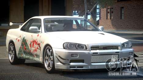 Nissan Skyline PSI R34 L1 para GTA 4