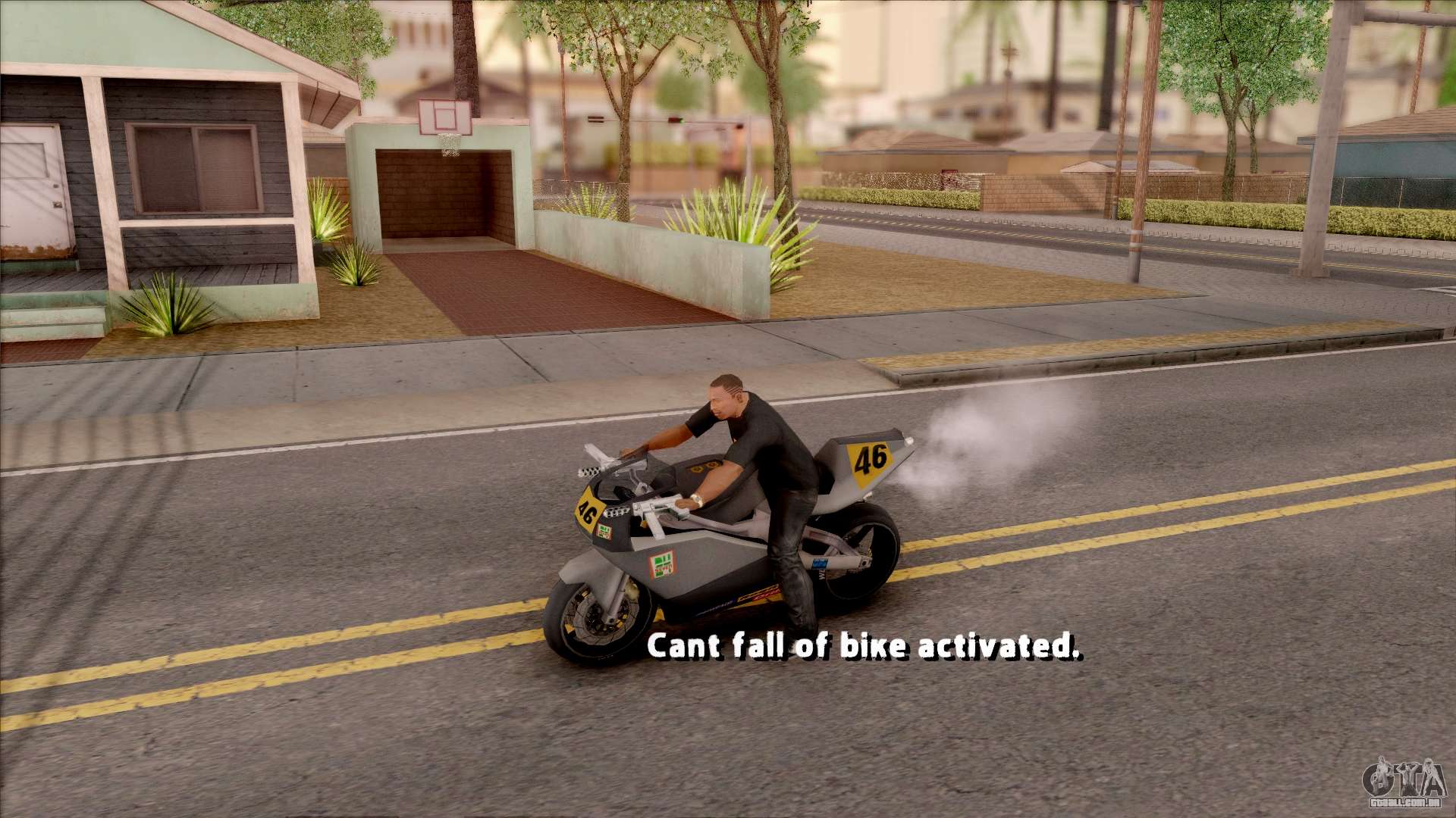 nunca cair da moto gta vc 