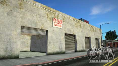 Caixa de garagem aberta na zona industrial de Sa para GTA San Andreas
