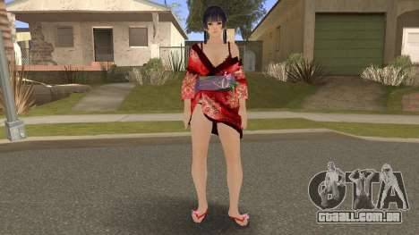 Doaxvv Nyotengu - Red Peacock Outfit para GTA San Andreas