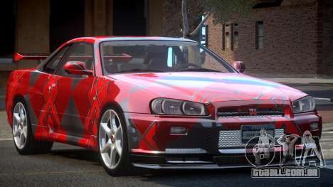 1999 Nissan Skyline R34 GT-R L9 para GTA 4