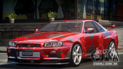 1999 Nissan Skyline R34 GT-R L9 para GTA 4