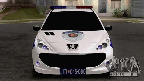 Peugeot 207 Policija para GTA San Andreas