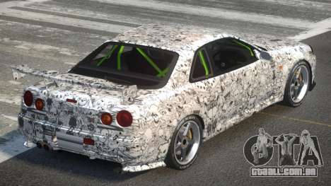 Nissan Skyline R34 GST-R PJ8 para GTA 4