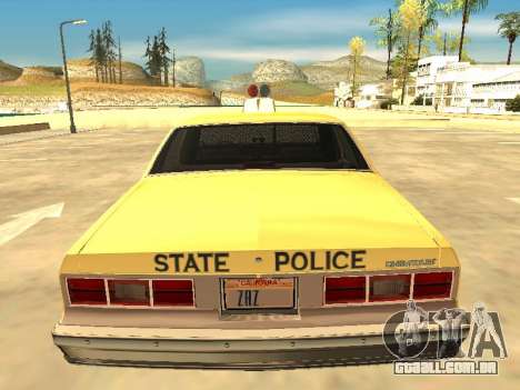 Chevrolet Impala 1985 Mariland State Police para GTA San Andreas