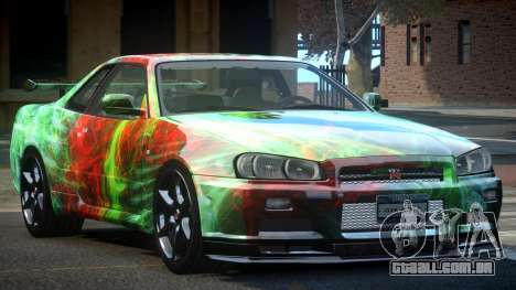 1999 Nissan Skyline R34 GT-R L3 para GTA 4