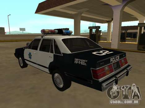 Ford LTD LX 1985 San Francisco Police dept para GTA San Andreas