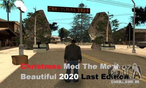 Natal Mod The Most Beautiful 2020 LE para GTA San Andreas