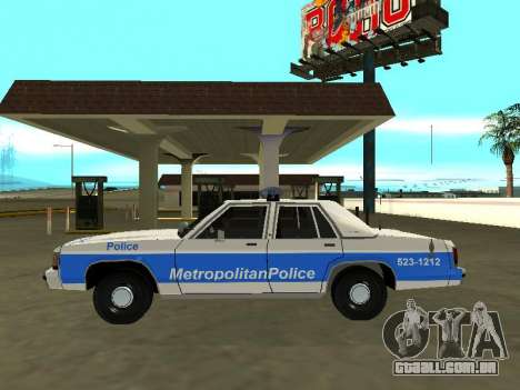 Ford LTD Crown Victoria 1991 Massachusetts Metro para GTA San Andreas