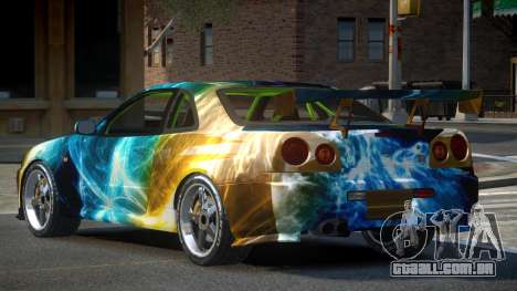 Nissan Skyline R34 GST-R PJ7 para GTA 4