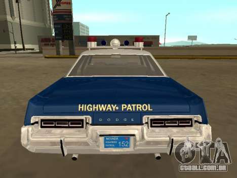 Dodge Monaco 1974 Nevada Highway Patrol para GTA San Andreas