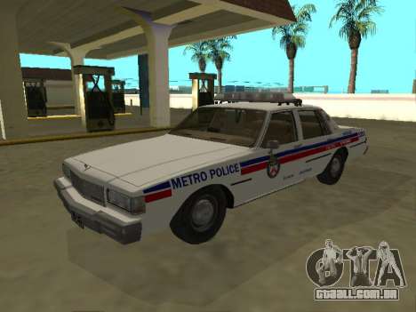 Chevrolet Caprice 1987 Toronto Metro Police para GTA San Andreas