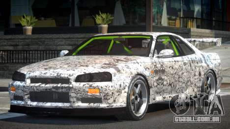 Nissan Skyline R34 GST-R PJ8 para GTA 4