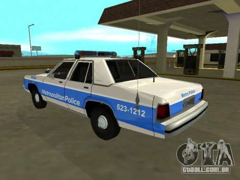 Ford LTD Crown Victoria 1991 Massachusetts Metro para GTA San Andreas