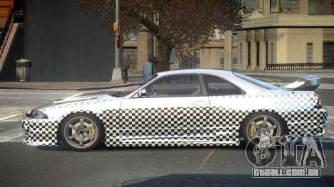 1997 Nissan Skyline R33 L10 para GTA 4