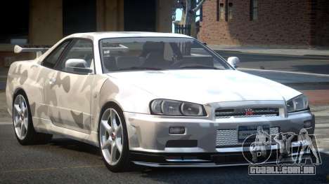 1999 Nissan Skyline R34 GT-R L1 para GTA 4