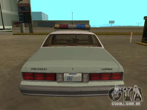 Chevrolet Caprice 1987 US Border Patrol para GTA San Andreas