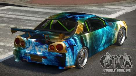 Nissan Skyline R34 GST-R PJ7 para GTA 4