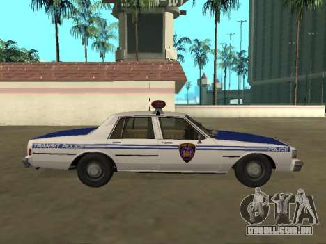 Chevrolet Caprice 1987 NYPD Transit Police para GTA San Andreas