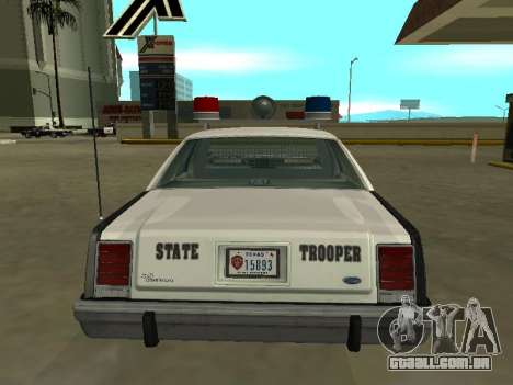 Ford LTD Crown Victoria 1987 Texas State Trooper para GTA San Andreas