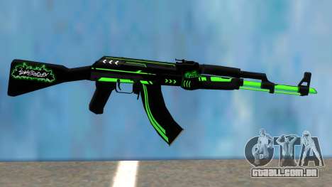 AK47 GREEN LINE para GTA San Andreas