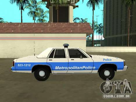 Ford LTD Crown Victoria 1991 Massachusetts Metro para GTA San Andreas