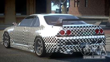1997 Nissan Skyline R33 L10 para GTA 4