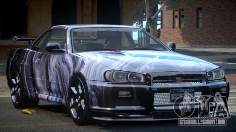 1999 Nissan Skyline R34 GT-R L5 para GTA 4