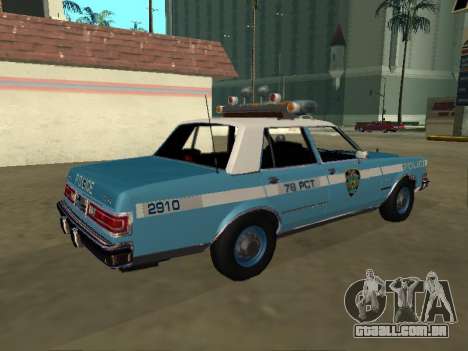 Dodge Diplomat 1987 New York Police Dept para GTA San Andreas
