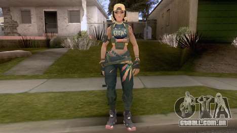 Raze Valorant para GTA San Andreas