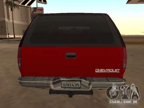 Chevrolet Blazer K5 1998 para GTA San Andreas