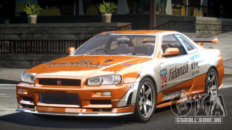 Nissan Skyline R34 GST Racing L5 para GTA 4