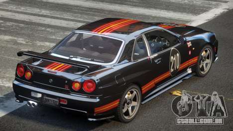 Nissan Skyline R34 GST Racing L2 para GTA 4