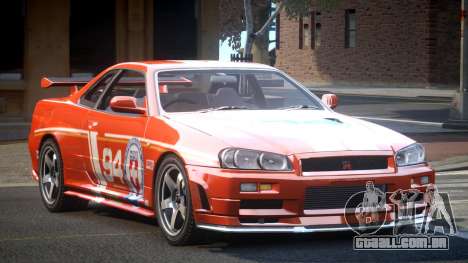 Nissan Skyline R34 GST Racing L9 para GTA 4