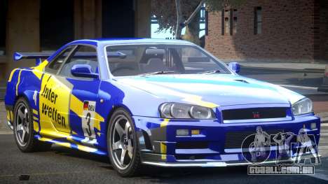 Nissan Skyline R34 GST Racing L7 para GTA 4