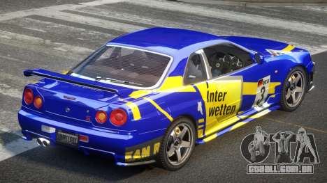 Nissan Skyline R34 GST Racing L7 para GTA 4