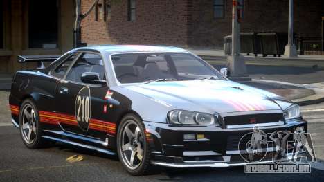 Nissan Skyline R34 GST Racing L2 para GTA 4