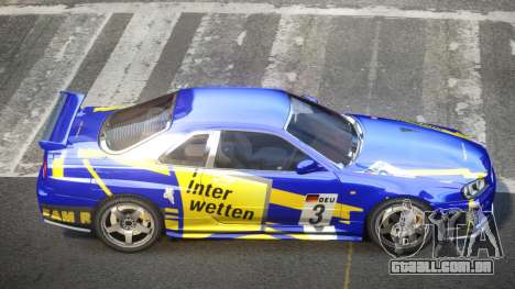 Nissan Skyline R34 GST Racing L7 para GTA 4