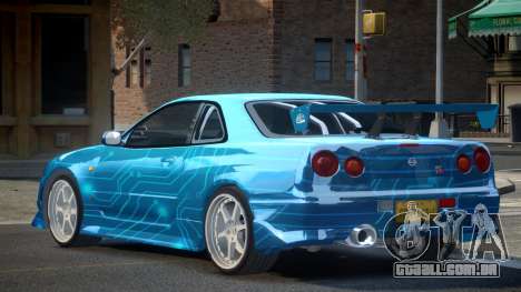 Nissan Skyline R34 GT-R PSI PJ1 para GTA 4