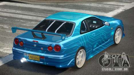 Nissan Skyline R34 GT-R PSI PJ1 para GTA 4