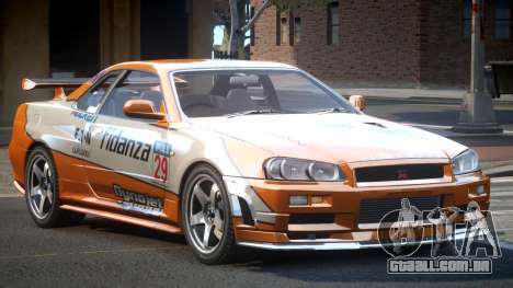 Nissan Skyline R34 GST Racing L5 para GTA 4