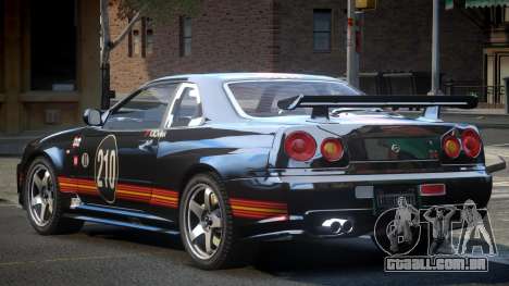 Nissan Skyline R34 GST Racing L2 para GTA 4