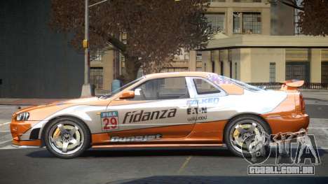 Nissan Skyline R34 GST Racing L5 para GTA 4