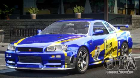 Nissan Skyline R34 GST Racing L7 para GTA 4