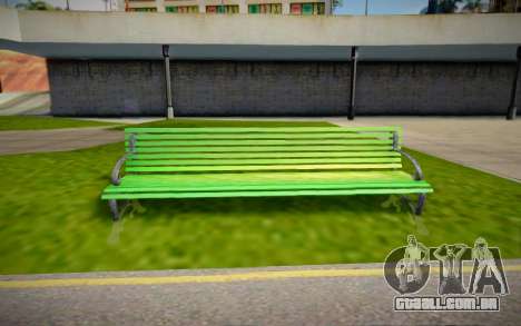 Park bench para GTA San Andreas