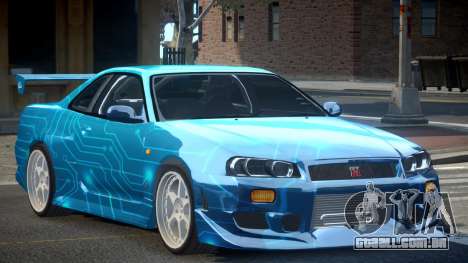 Nissan Skyline R34 GT-R PSI PJ1 para GTA 4