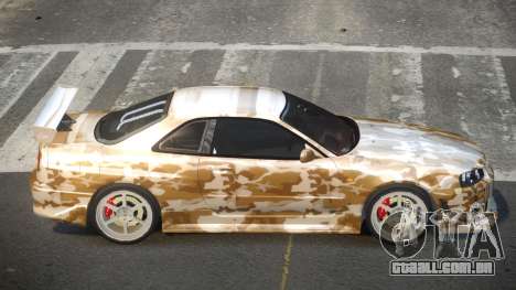 Nissan Skyline R34 GT-R PSI PJ9 para GTA 4