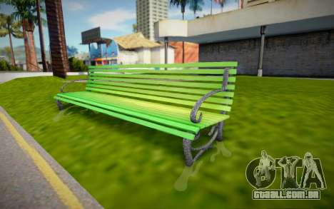 Park bench para GTA San Andreas