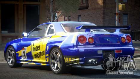 Nissan Skyline R34 GST Racing L7 para GTA 4