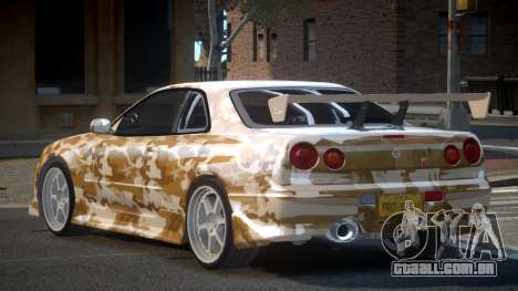 Nissan Skyline R34 GT-R PSI PJ9 para GTA 4